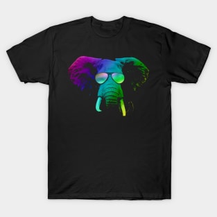 Cool DJ Elephant With Sunglasses T-Shirt